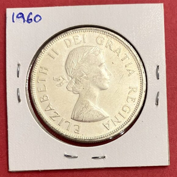 Fabulous 1960 Canada Uncirculated Silver $1 Dollar Coin! - Picture 3 of 14